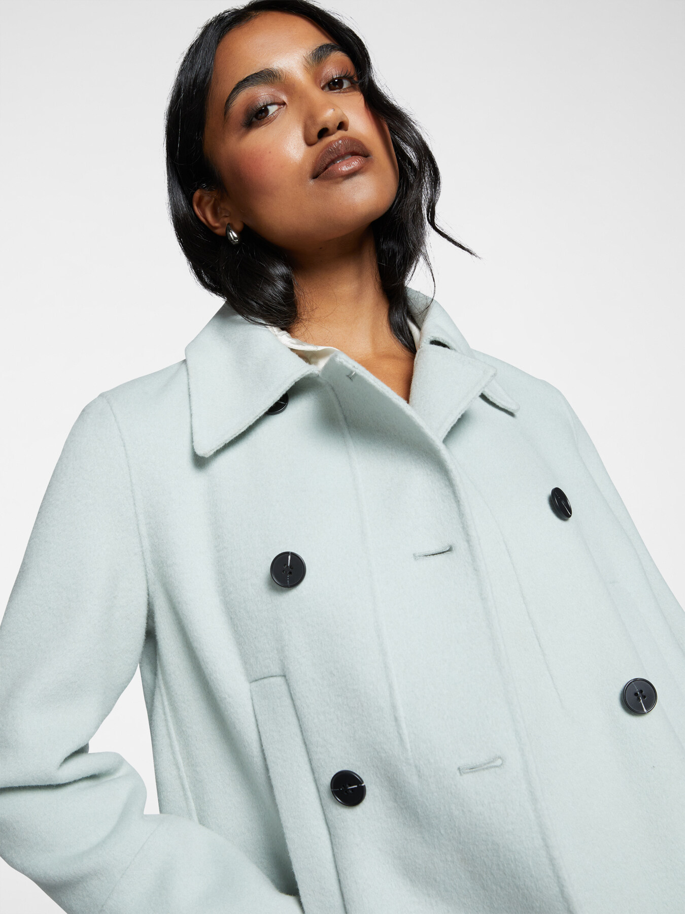 Wool pea coat image number 3