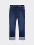 Jeans skinny con risvolto image number 4
