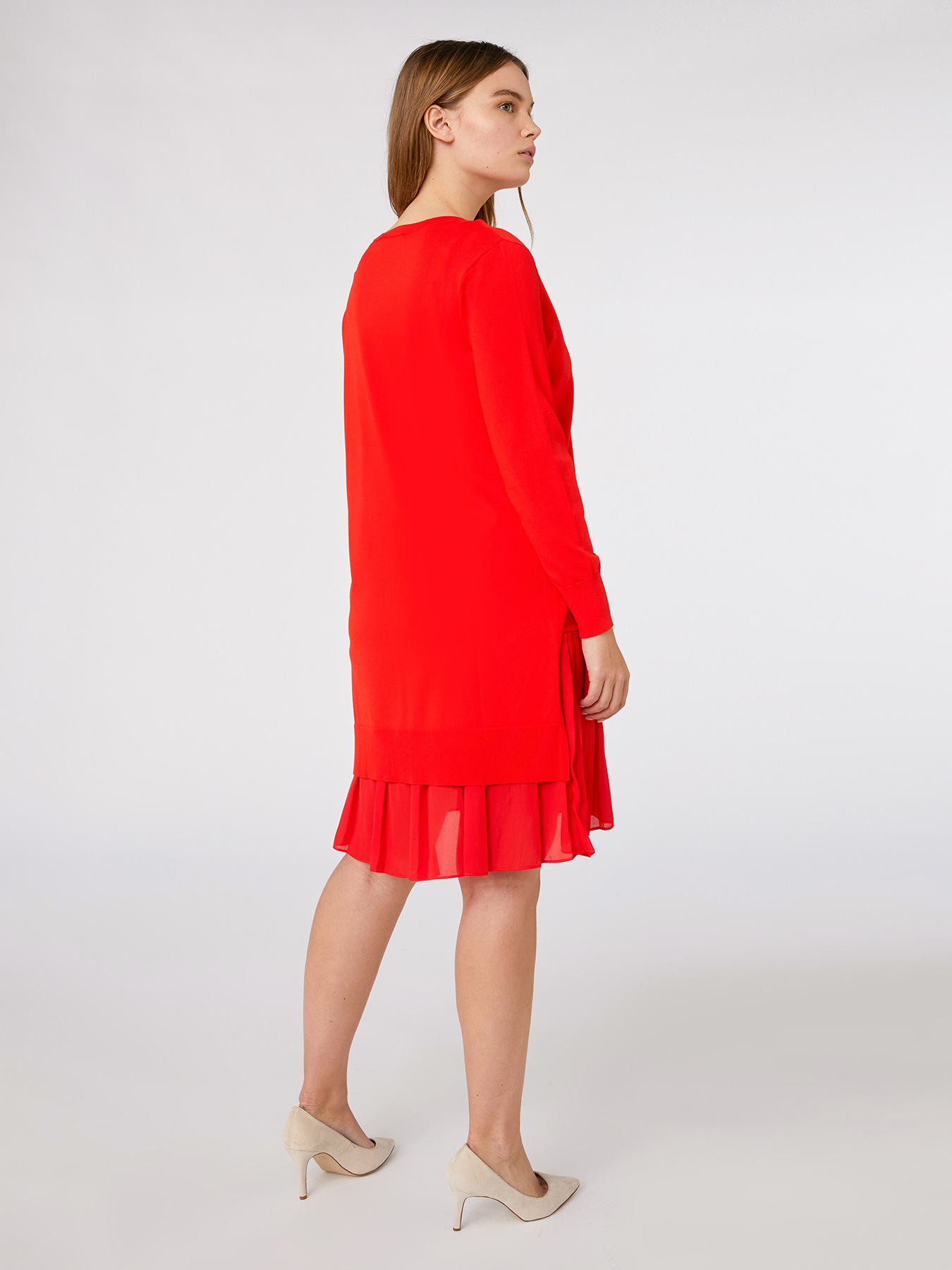 Tricot dress with slip image number 2