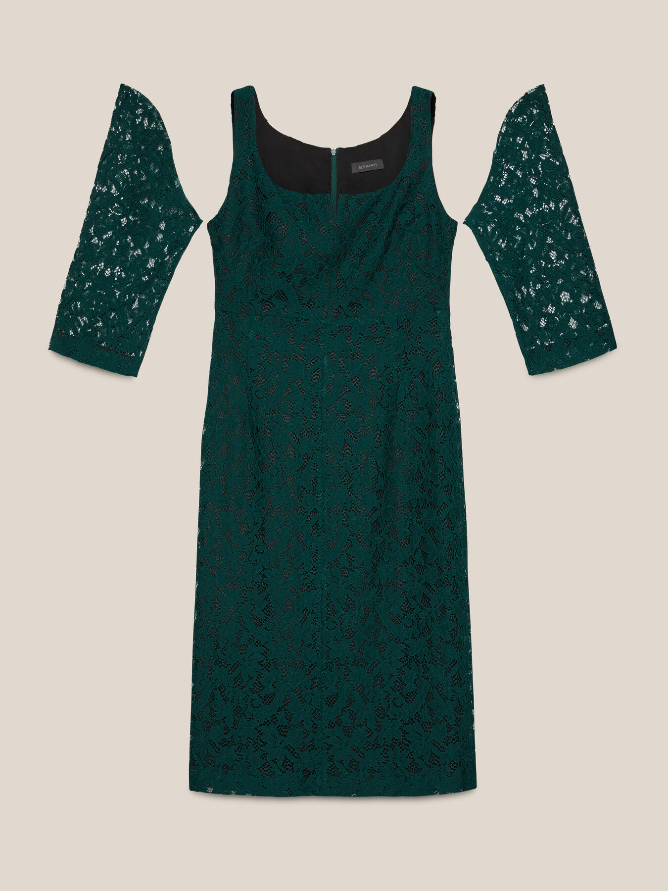 Abito tubino in pizzo image number 4