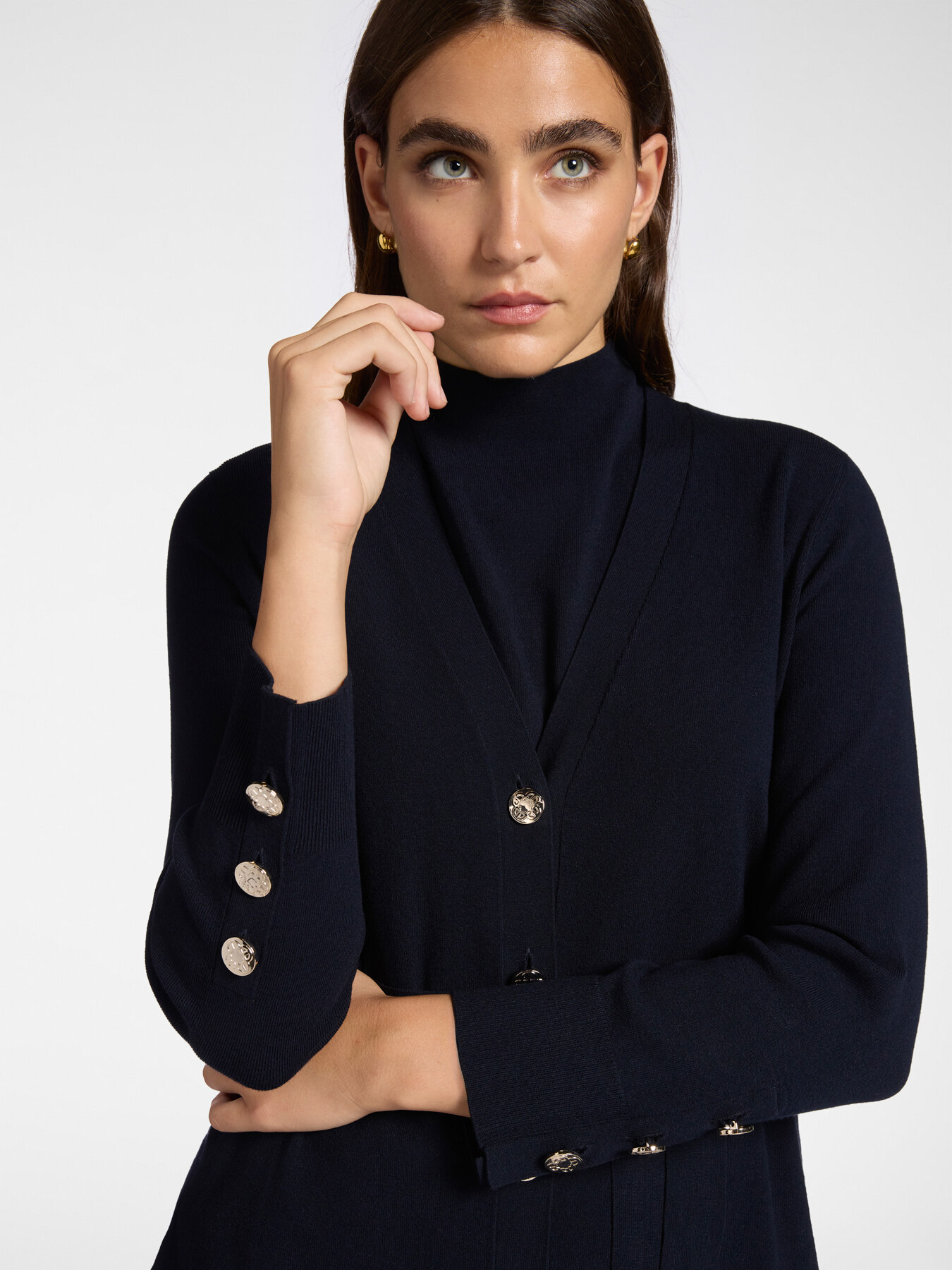 Long cardigan with sash image number 3