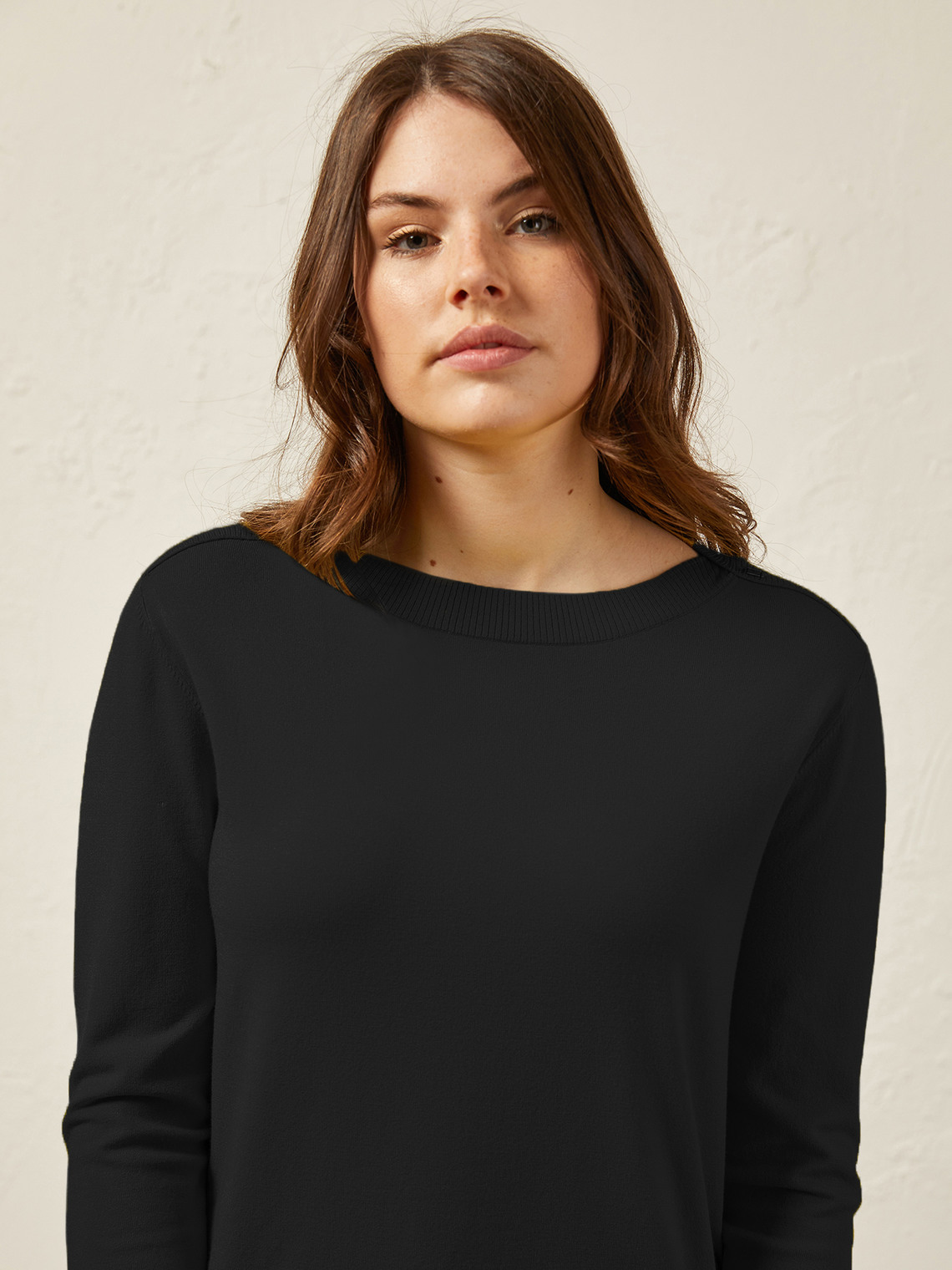 Elenamiro: Sweater de cor uniforme_3