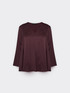 Blusa in raso di viscosa stretch image number 4