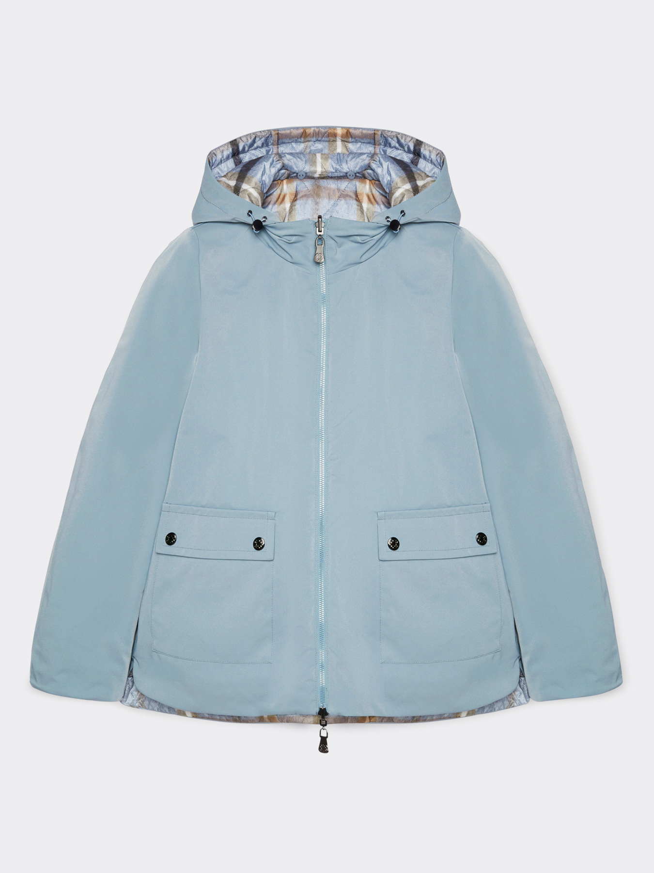 Printed down jacket with hood image number 6