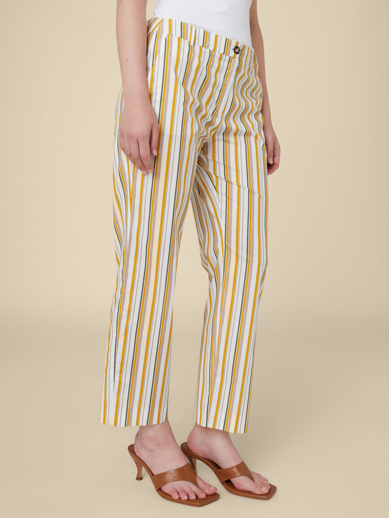 Printed chinos image number 5