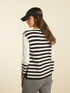 Striped viscose sweater image number 1