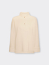 Sweat-shirt en m&eacute;lange modal avec col montant image number 4