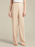 Long straight-leg trousers made of pure linen image number 2
