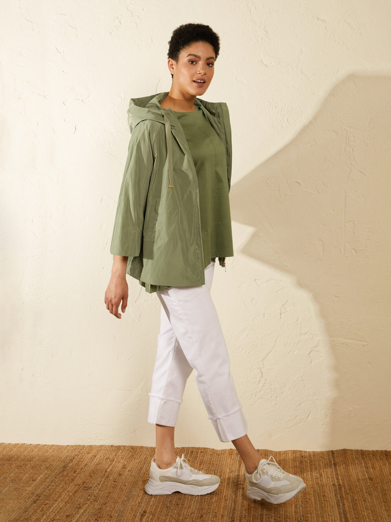 HOODED PEA COAT image number 3