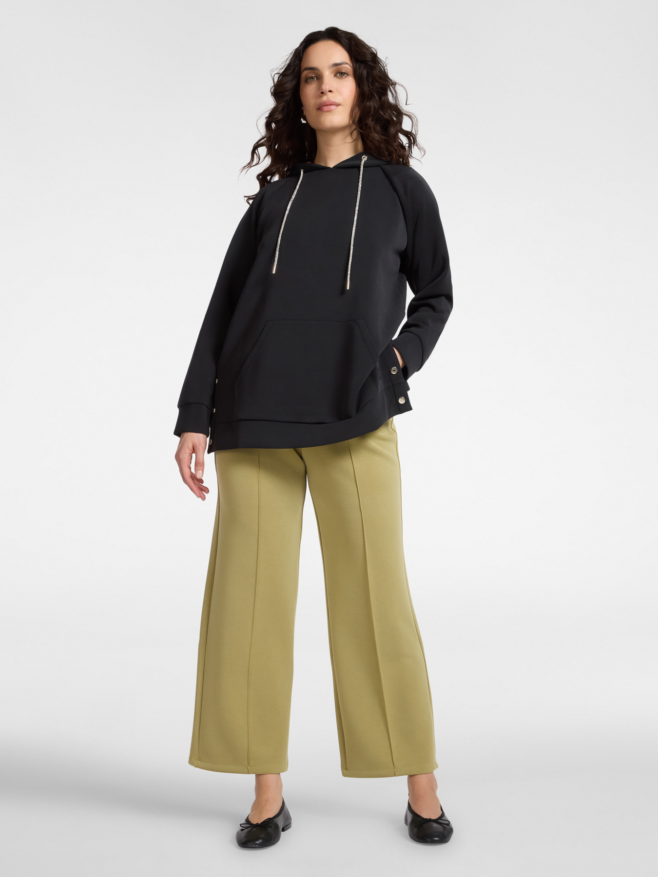 Modal blend hooded sweatshirt image number 2