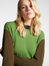 Pull colour block en laine image number 3