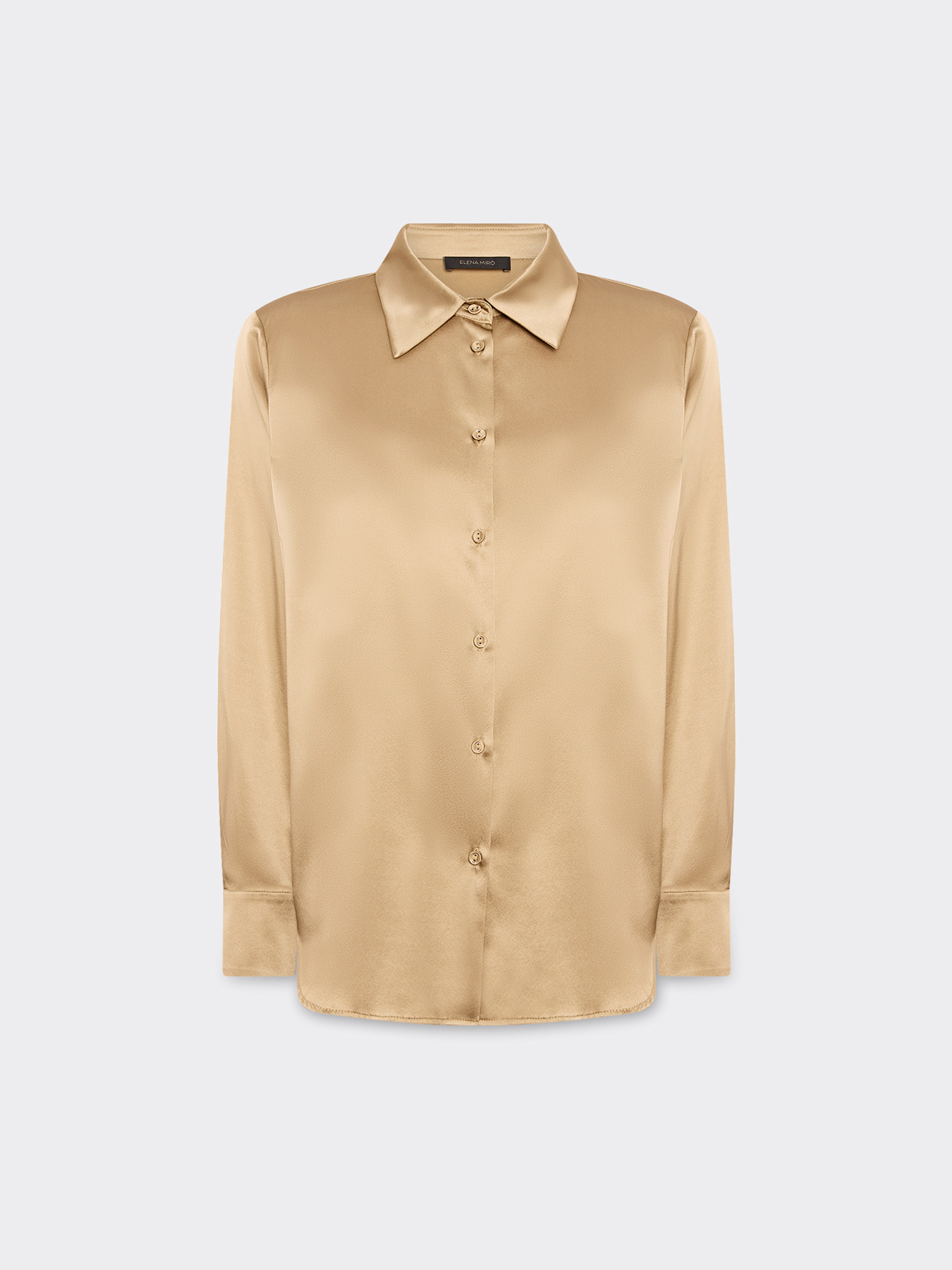 Stretch silk shirt image number 4