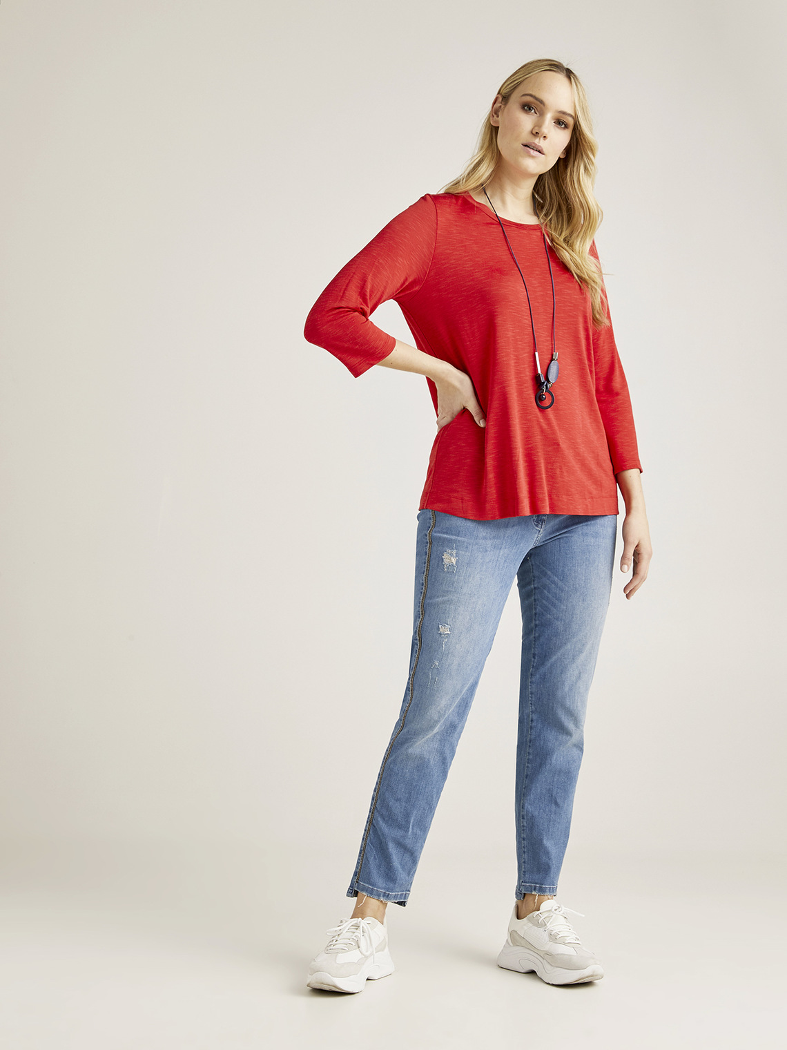 Elenamiro: Camiseta con collar &eacute;tnico_5