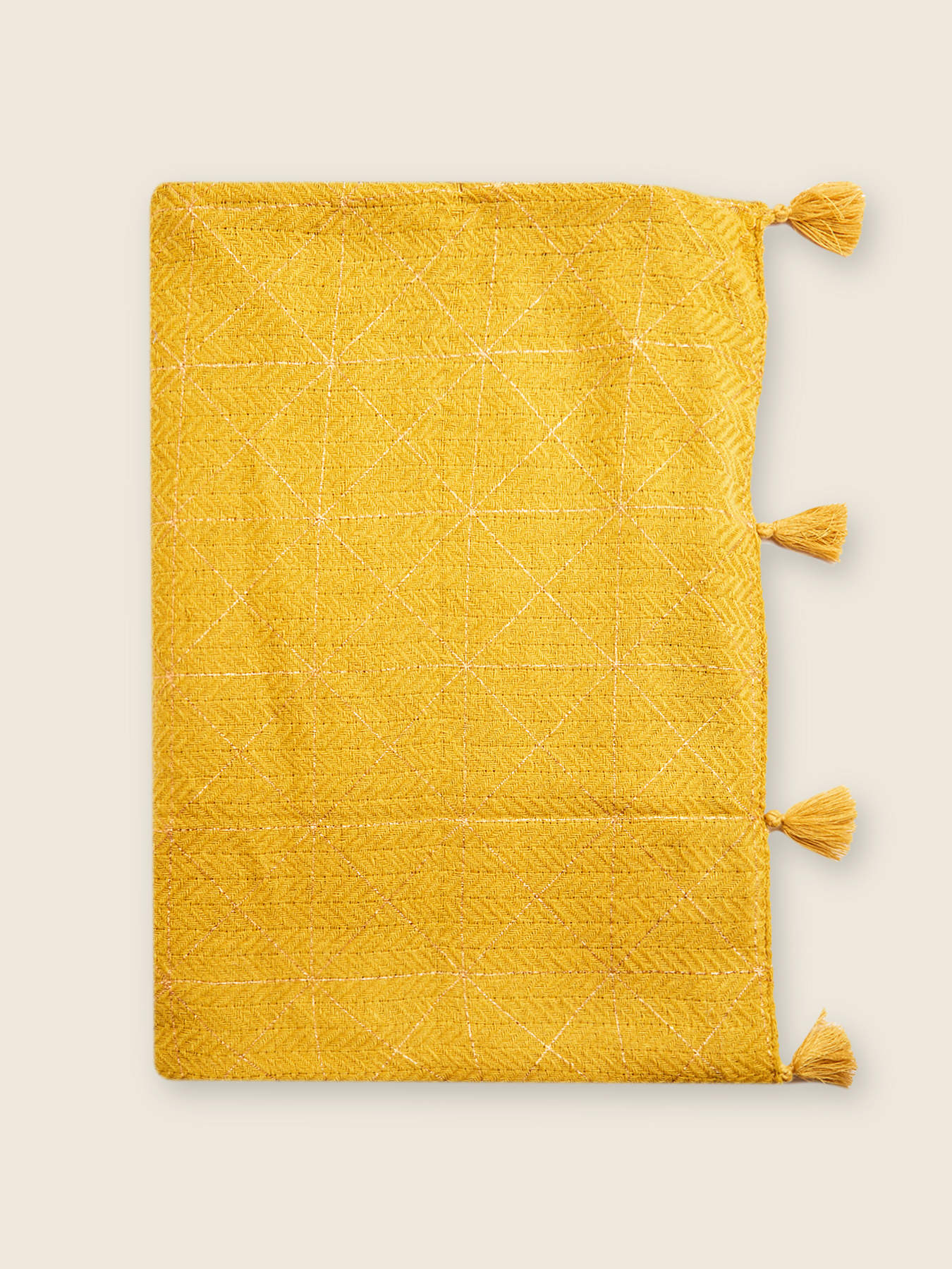 Sciarpa con nappe e inserti lurex image number 1