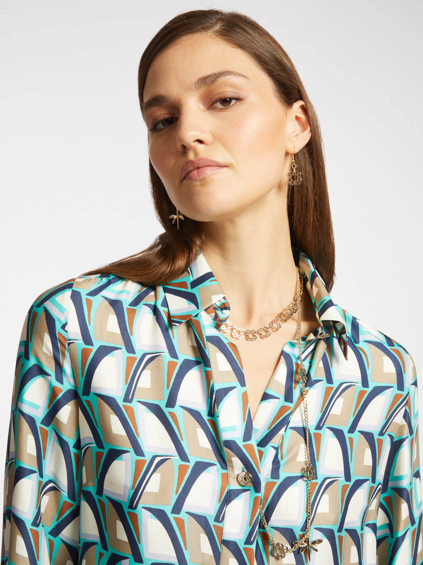 Bedrucktes Hemdblusenkleid image number 3