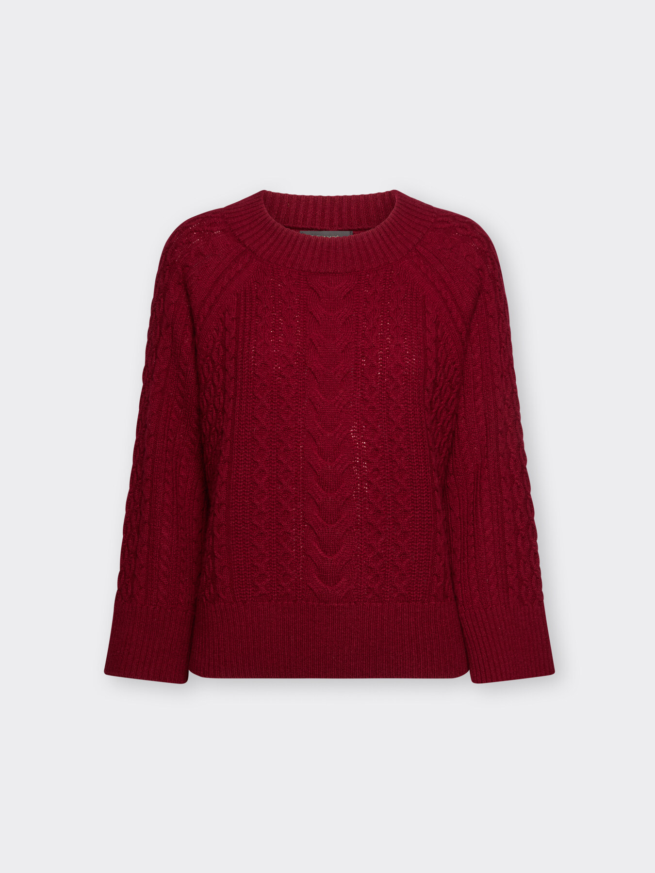 Zopfmuster-Pullover aus reiner Wolle image number 4