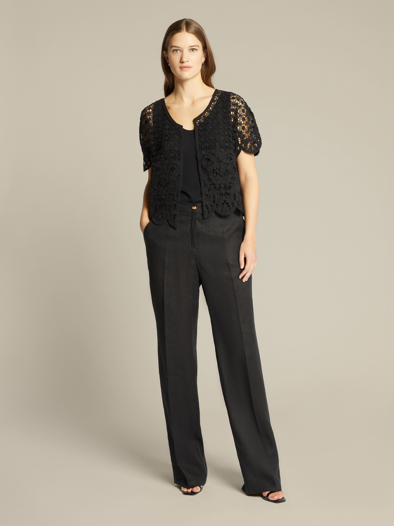 Kurzer H&auml;kel-Cardigan image number 2