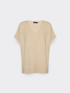 Pull en viscose col V image number 4