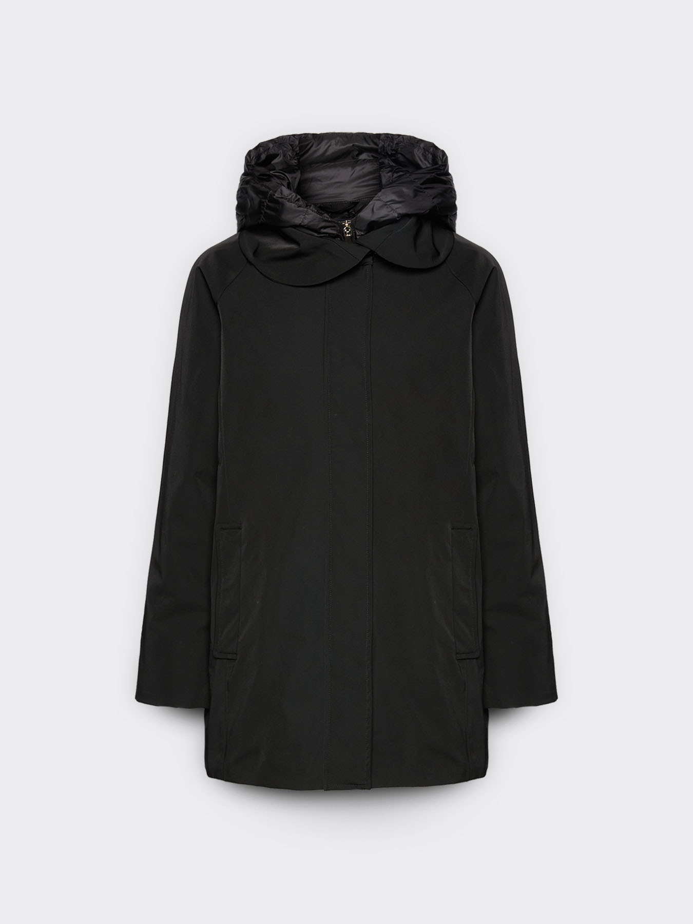 Daunenjacke im Lagenlook