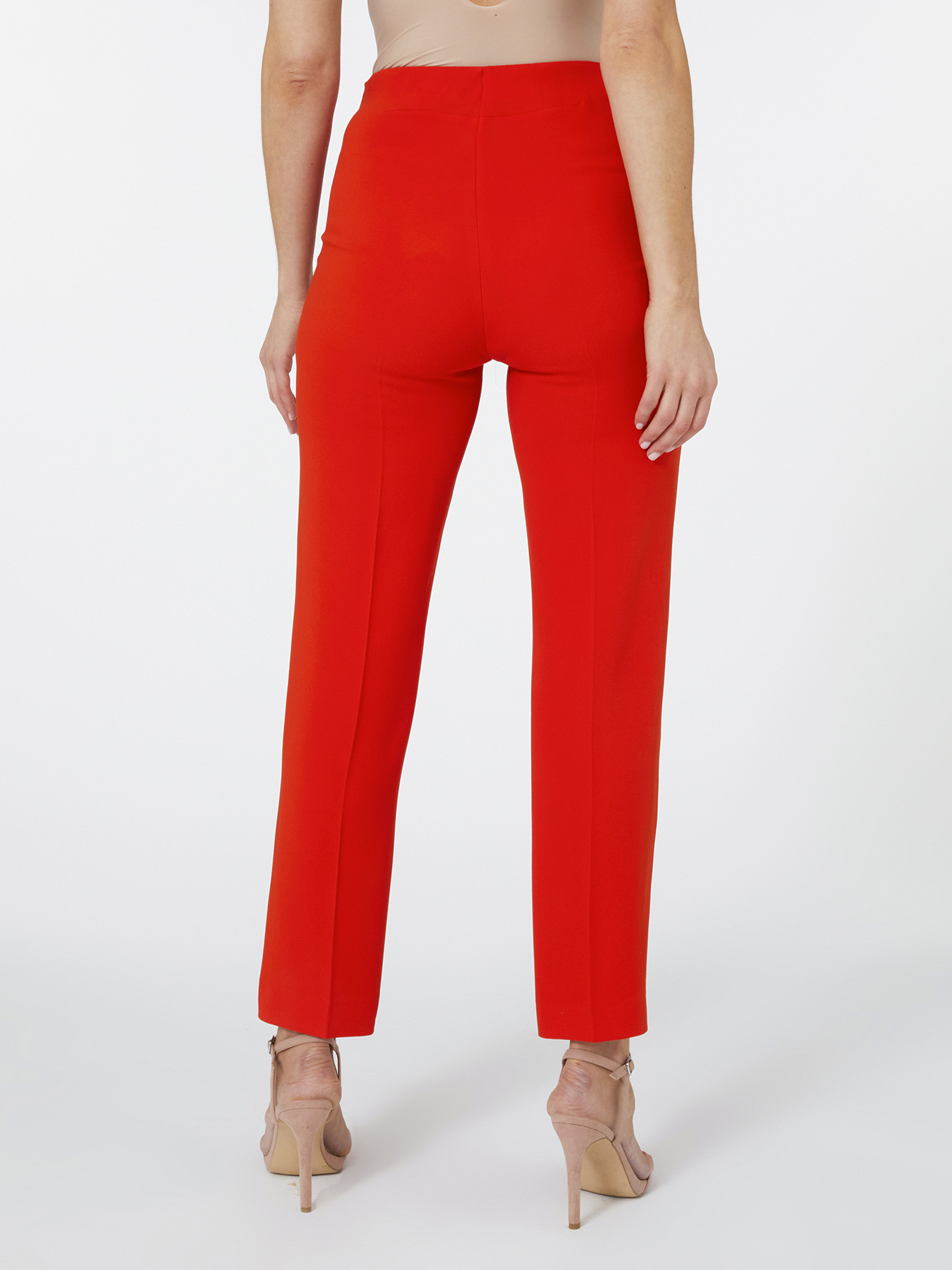 Slim-Hose aus Satin image number 2