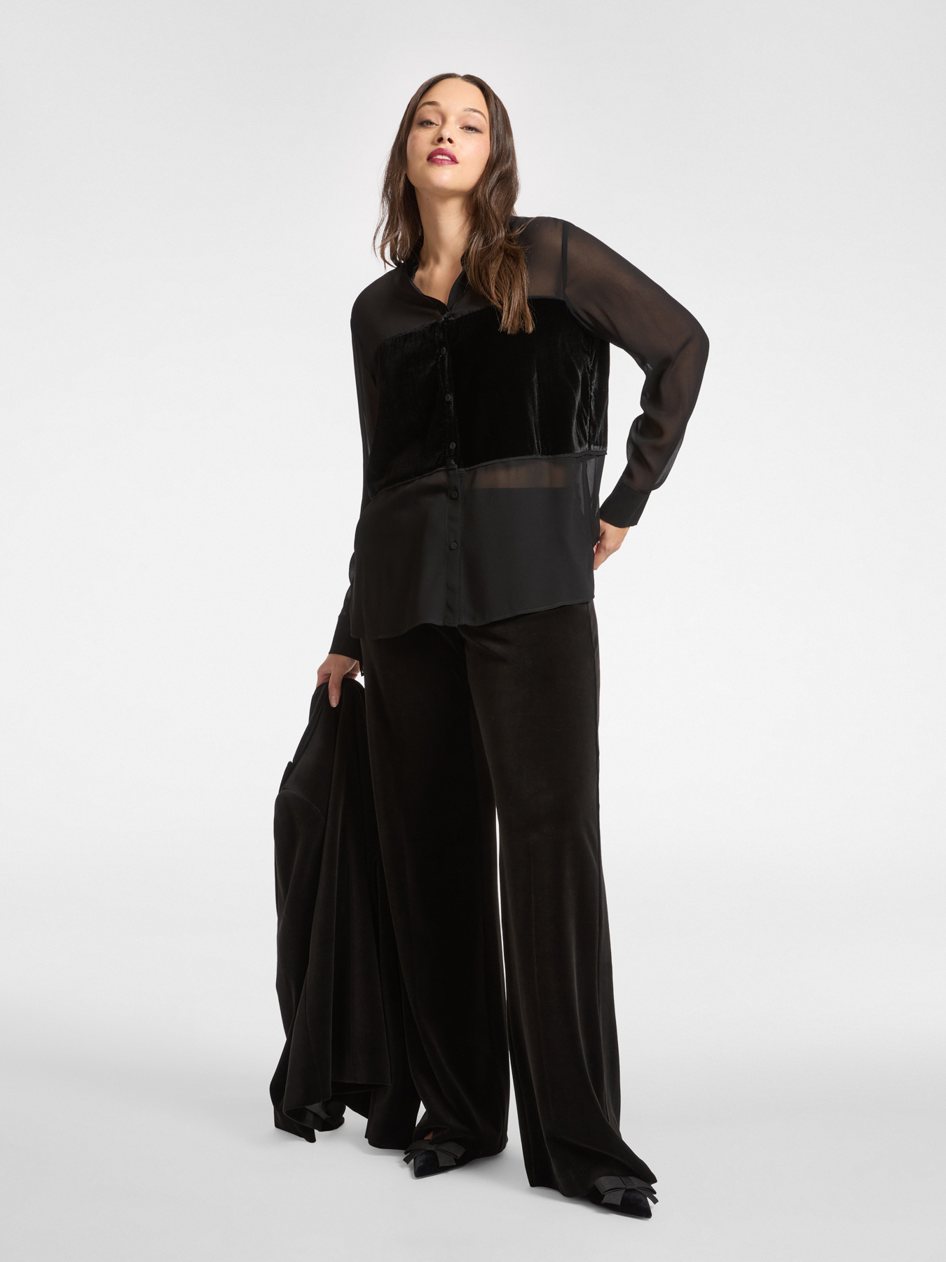 Georgette- und Samthemd image number 2