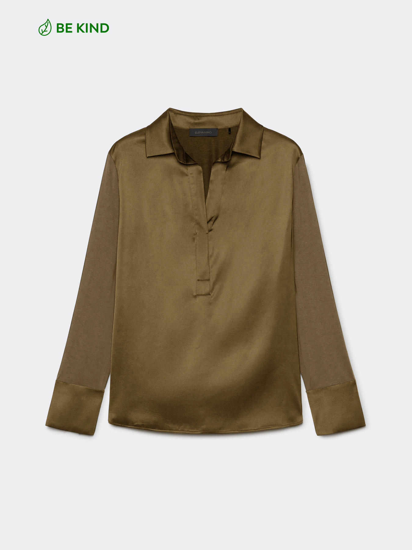 T-shirt with collar in LENZING&trade; ECOVERO&trade; viscose image number 4