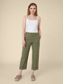 CROPPED-HOSE AUS SATINELLA image number 3