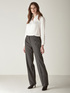 WIDE-LEG TWILL TROUSERS image number 0