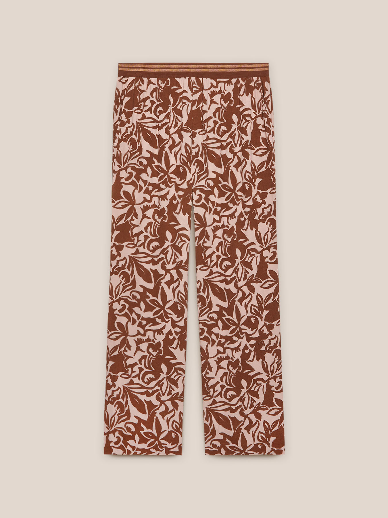 Pantalones estampados de viscosa ECOVERO&trade; image number 4