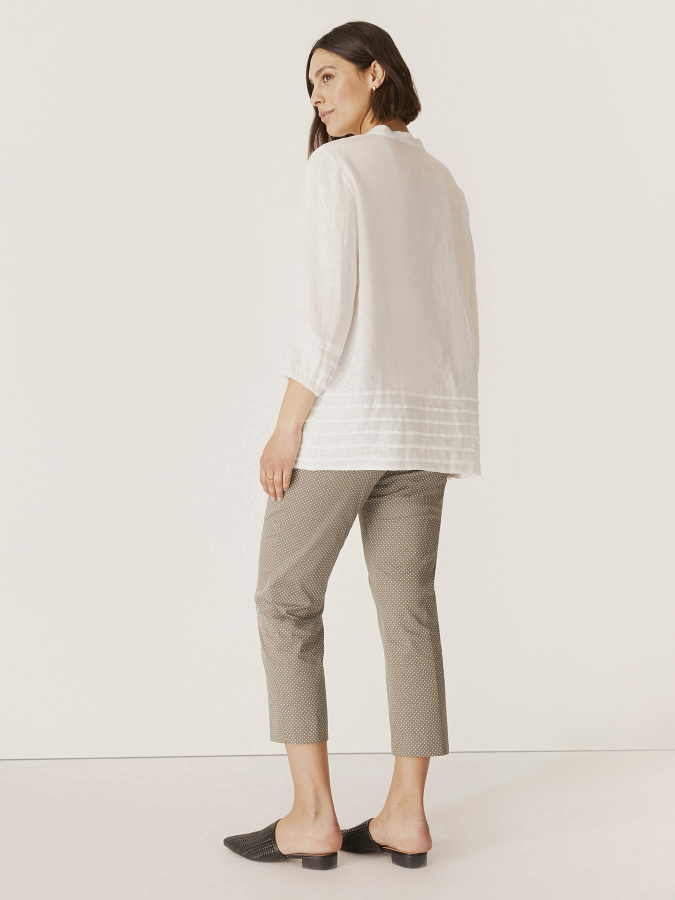 Pantaloni dritti a pois image number 1