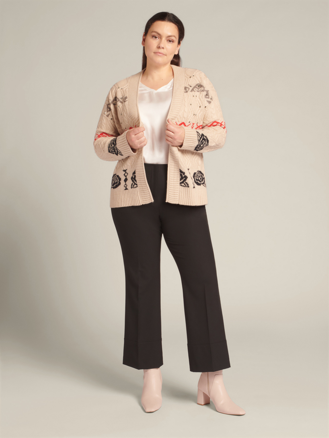 Jacquard cardigan image number 8
