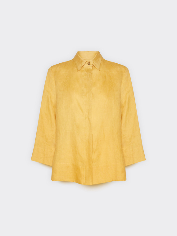 Camisa boxy em linho
