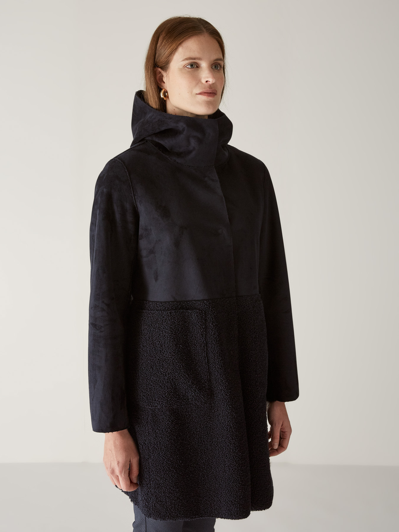 FAUX SHEARLING COAT image number 2