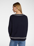 Striped viscose blend jersey image number 1