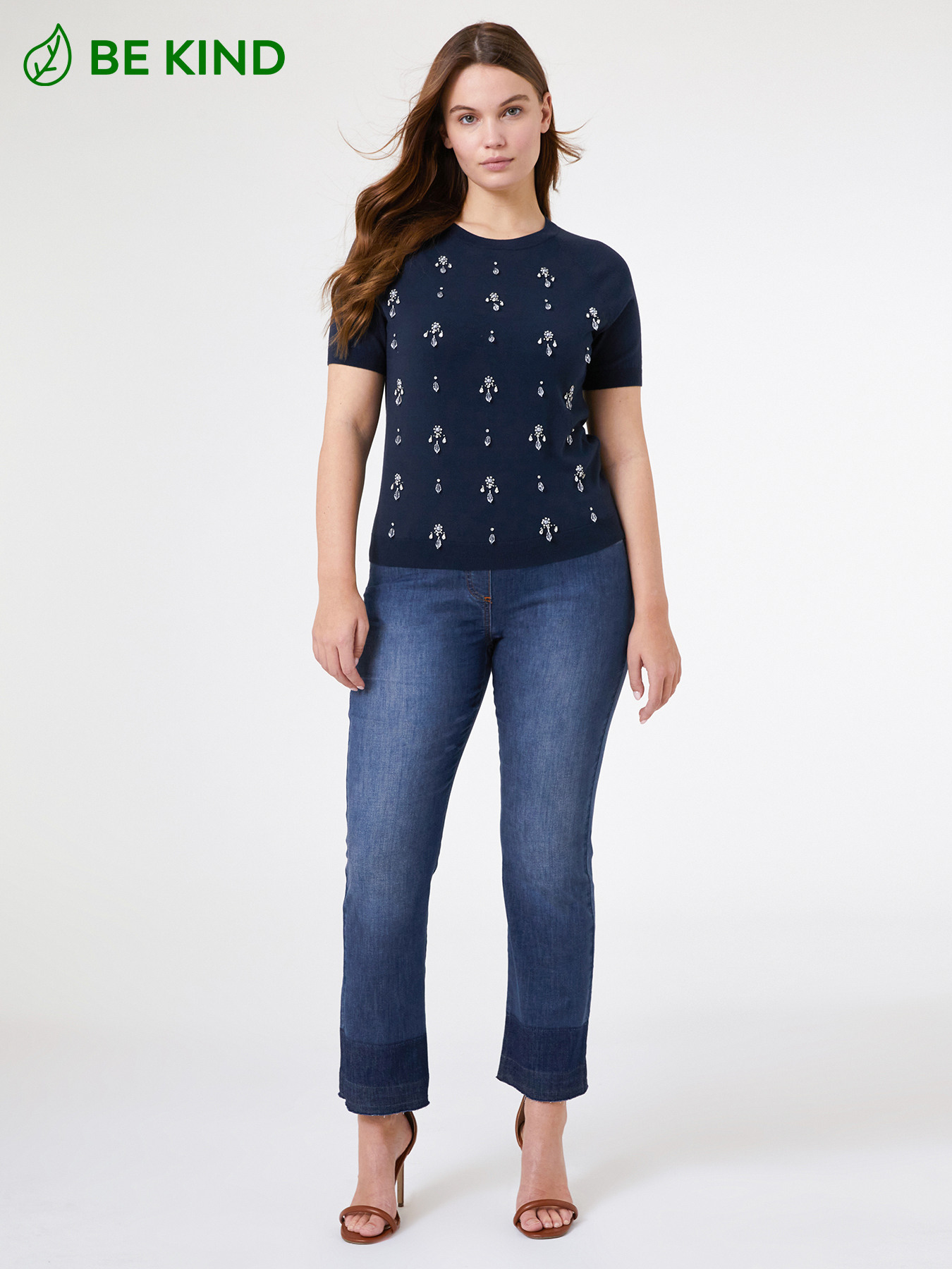 Jersey en ECOVERO™ con bordado fino image number 0