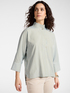 Blusa boxy rigata image number 0