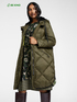 Long down jacket with jumbo diamond quilting image number 0