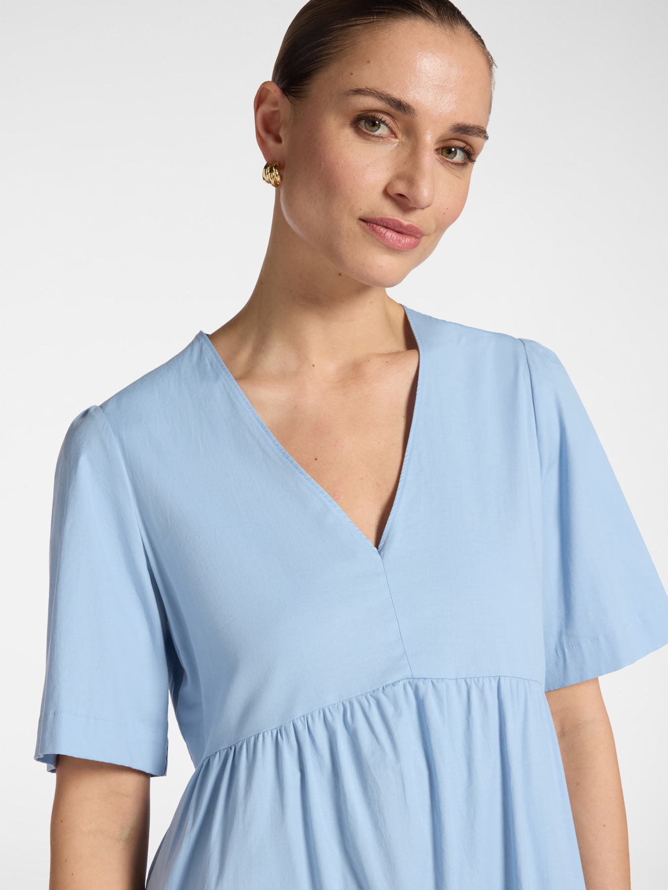 Abito midi con volants image number 3