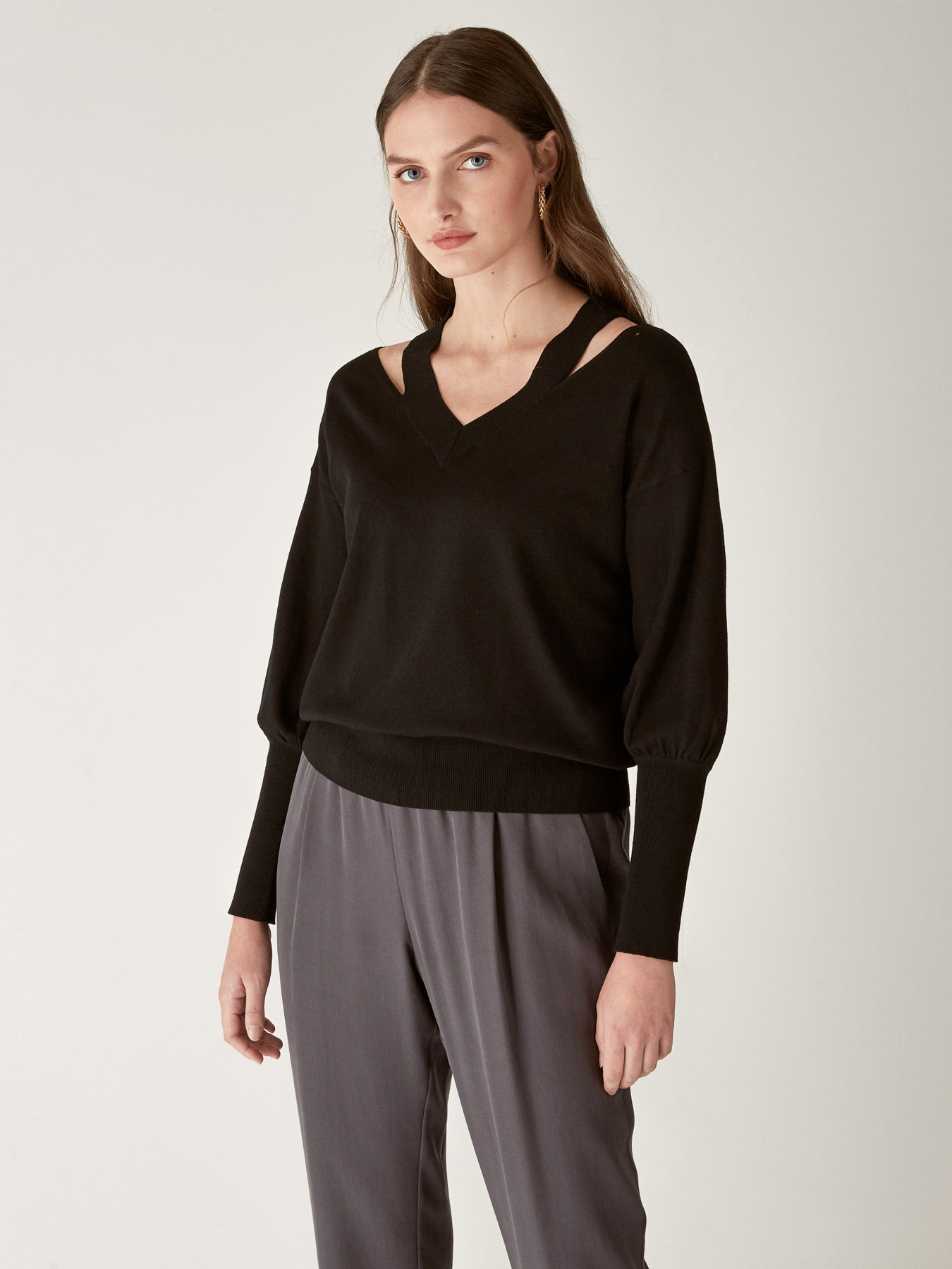 PULLOVER MIT V-AUSSCHNITT image number 2