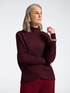 Oversized sweater with mixed rib knit image number 0