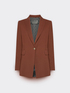Cr&ecirc;pe blazer with Monogram button image number 4