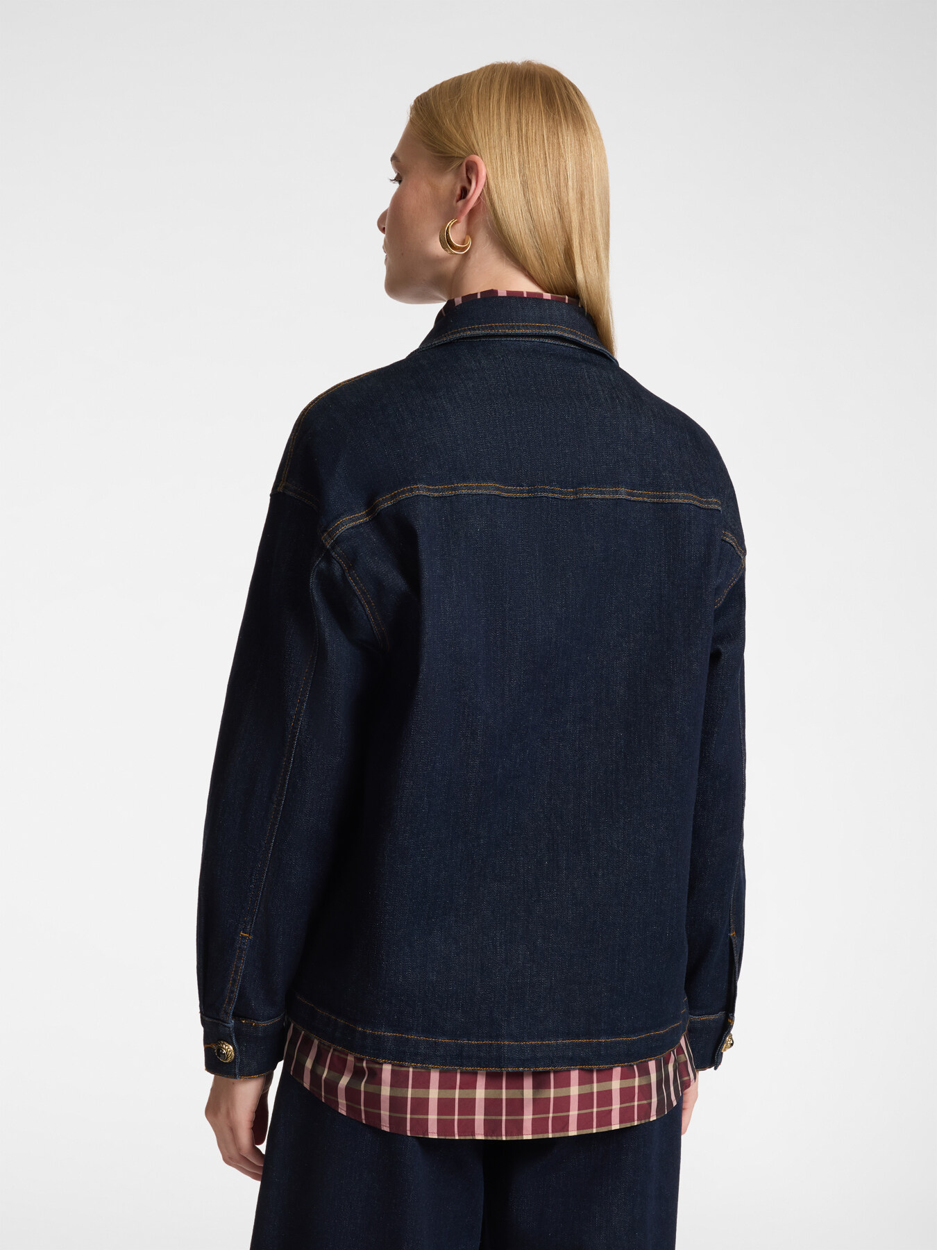 Giacca destrutturata in denim image number 1