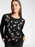 Maglia con ricamo ciliegie image number 3