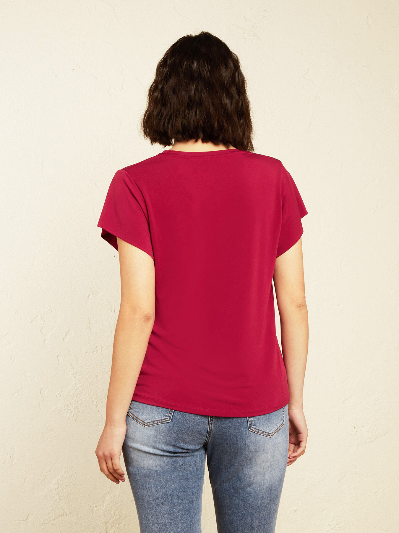 T-shirt in jersey tinta unita image number 1