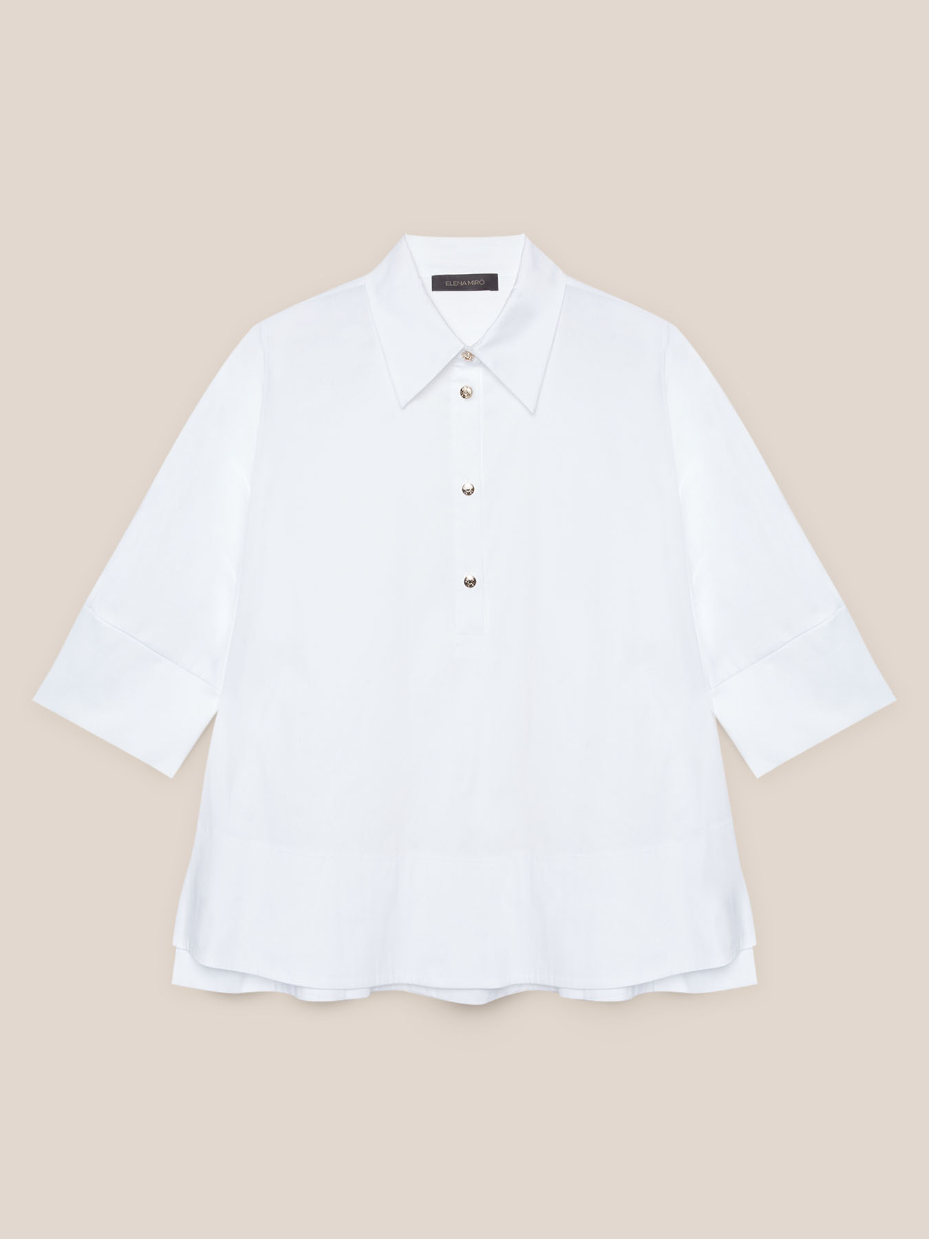 T-Shirt mit Kragen und Kn&ouml;pfen image number 4