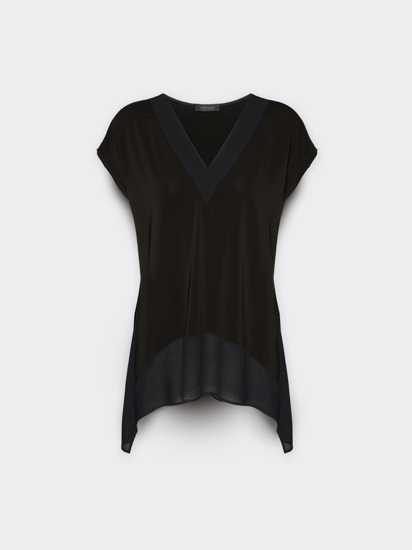 T-shirt long avec pointes en bas image number 4