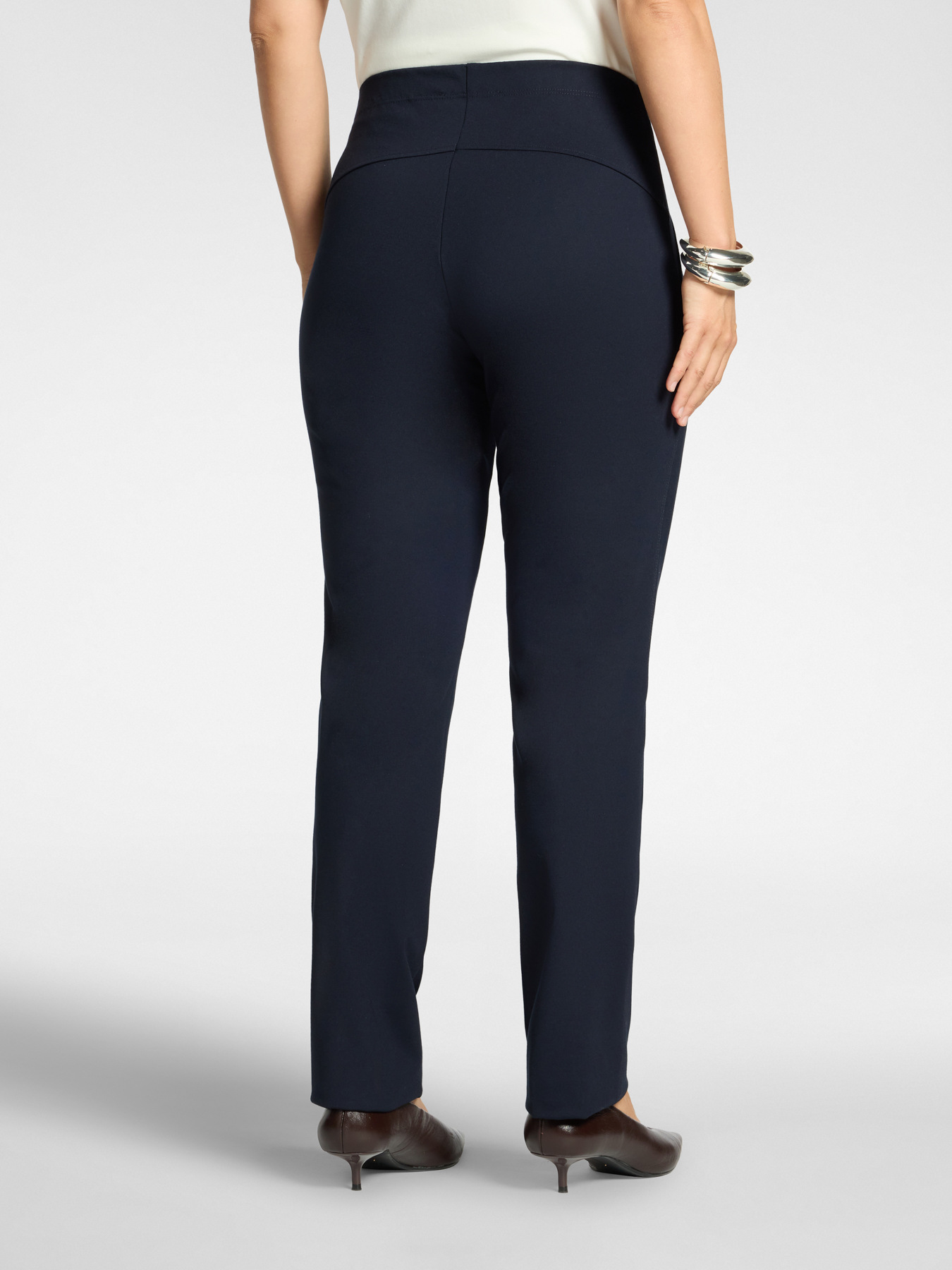 Slim-Fit-Hose aus Milano-Strick image number 1