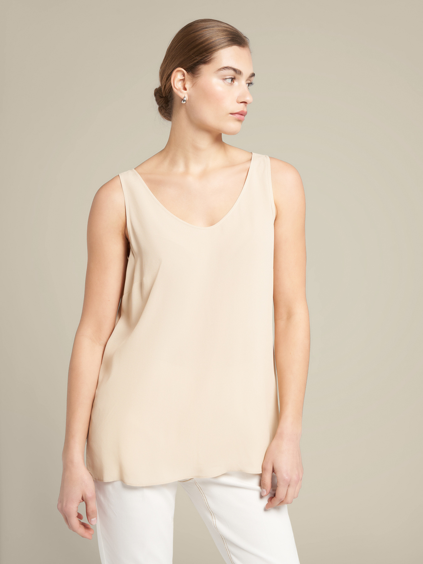 Top in eco viscose crepe image number 0