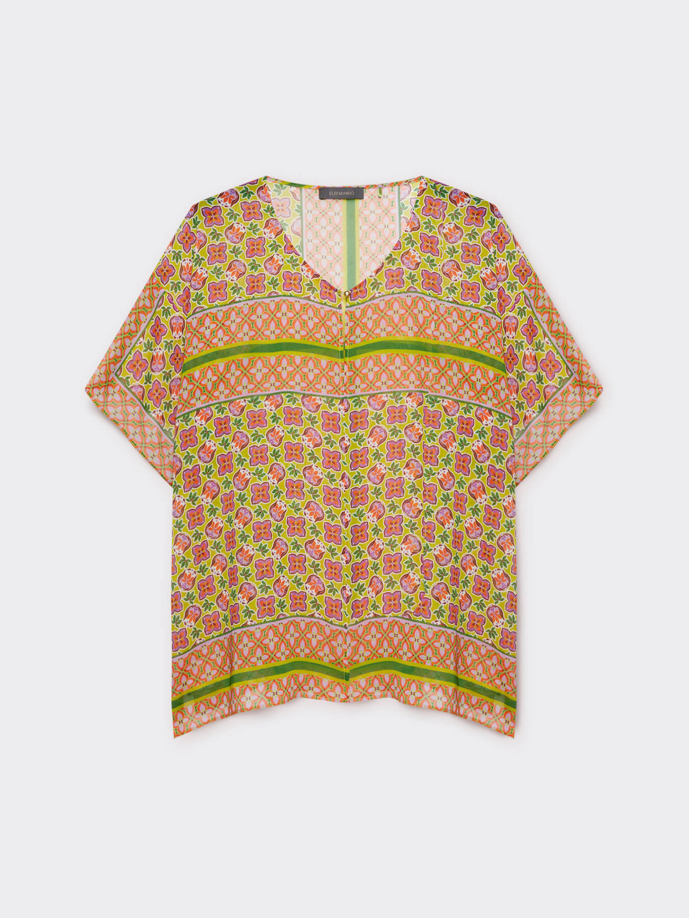 Blouse large &agrave; imprim&eacute; ethnique image number 4