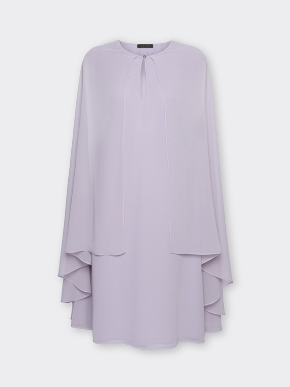Vestido en capas de georgette